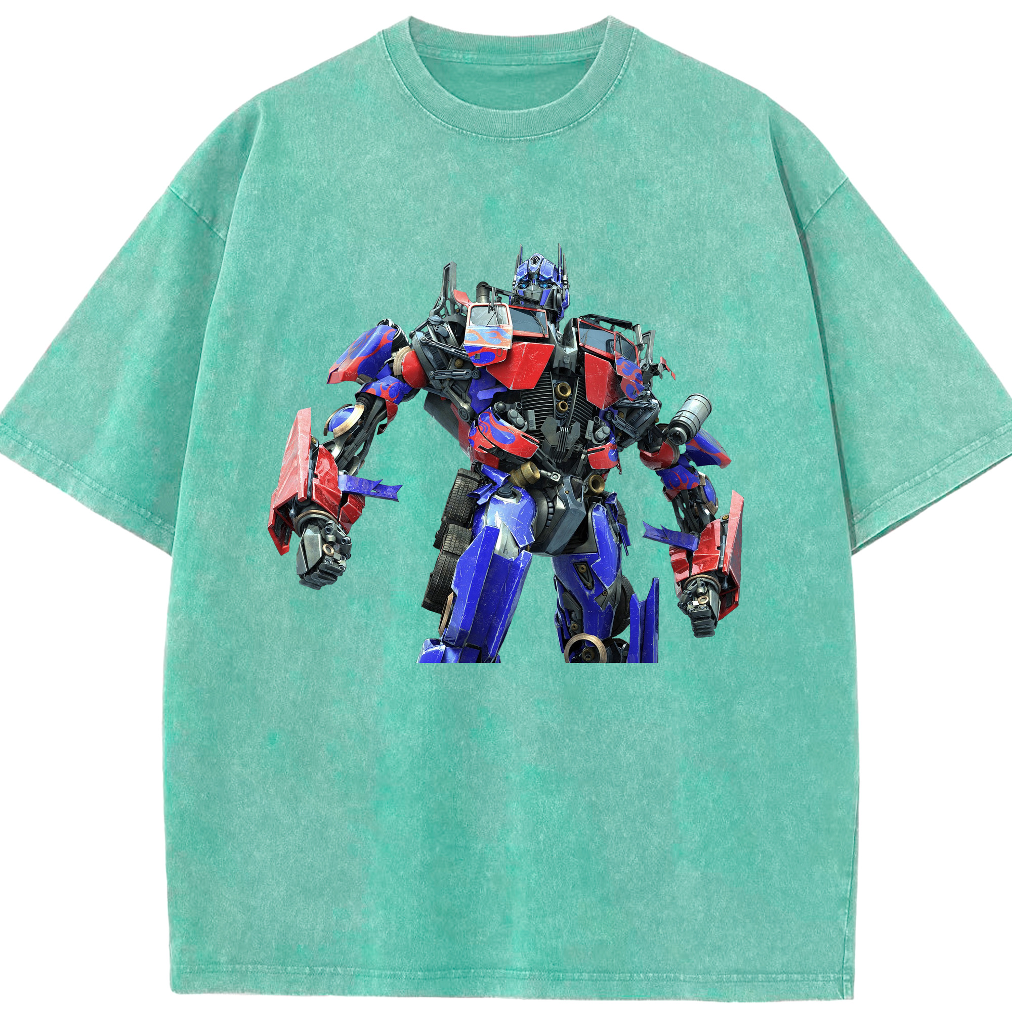 （画像用）  綿100% ヴィンテージ風 半袖Tシャツ（フロントプリント）